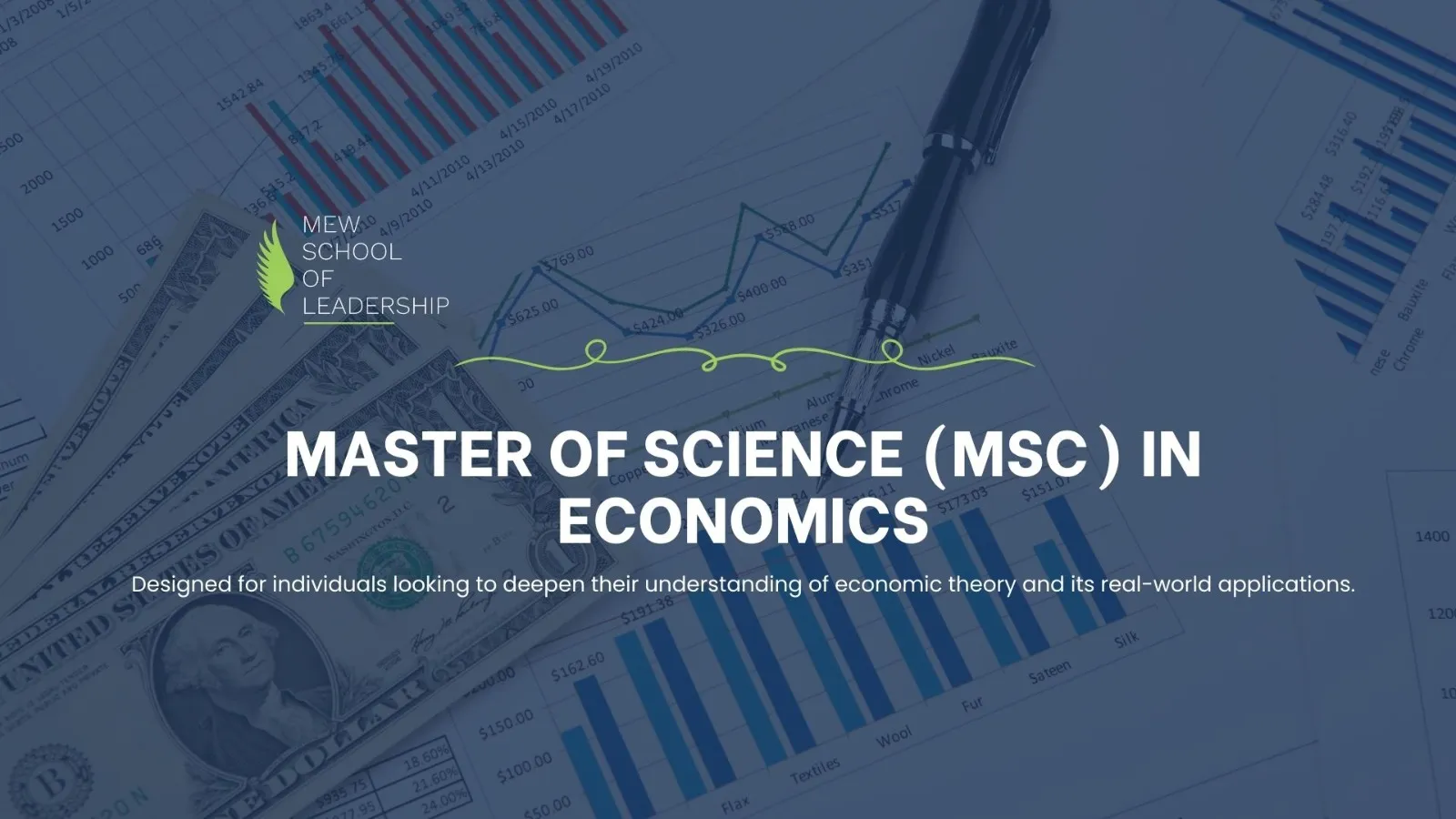 MEW School of Leadership Introduces Master of Science (MSc) in Economics